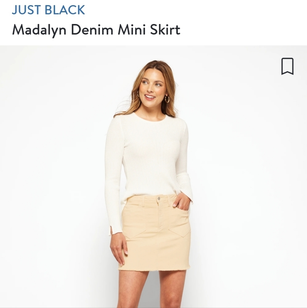 Light yellow mini skirt